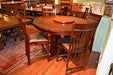 DUPLICATE LISTING Rustic Distressed Reclaimed Solid Wood Round Dining Table and set of 4 Dining Ch - Crafters and Weavers