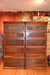CLOSED Set of two Mahogany Barrister Bookcases with Leaded glass top stack Bookcase - Crafters and Weavers