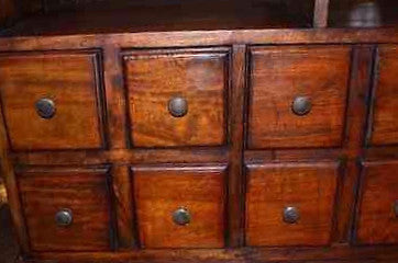 Mahogany 8 Drawer TV Cabinet - 56" - Crafters and Weavers