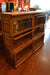CLOSED Pair of Mission Oak Barrister Bookcase with leaded glass 3 stack high - Crafters and Weavers