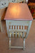 Painted end table with drawer - Crafters and Weavers