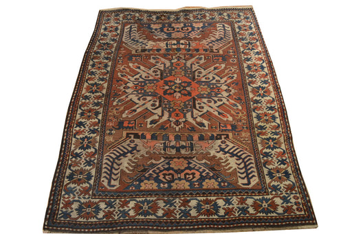 Antique Caucassion Kazak / Oriental Rug 5'5" x 7'3" - Crafters and Weavers