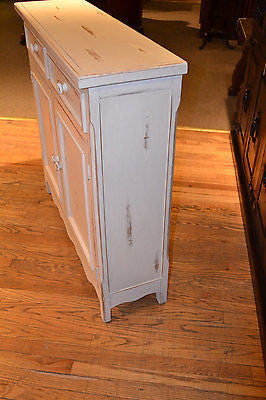 Landon White Cabinet - Crafters and Weavers