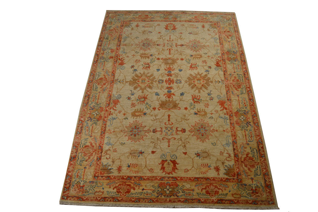 Oriental Rug / Peshawar 4"10" x 6'10" - Crafters and Weavers