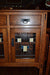 CLOSED Mission Oak Sideboard With Geometric Pattern Leaded Glass - 54" - Crafters and Weavers