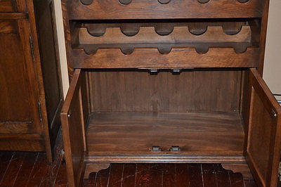 Mission Wine Rack / Liquor Cabinet - 33" - Crafters and Weavers