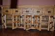 Keystone Distressed Wood Sideboard - 82" - Crafters and Weavers