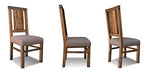 CLOSED Addison Rustic Style Solid Pine Wood Upholstered Dining Chair - Crafters and Weavers