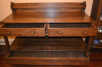 Mission Oak Sideboard / Buffet / Sideboard - 60" - Crafters and Weavers
