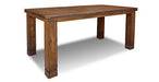 Rustic Solid Wood Dining Table with set of 6 Dining Chairs - Crafters and Weavers
