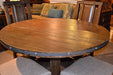 Rustic Round Dining Table - Crafters and Weavers
