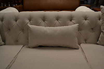 Upholstered Chesterfield sofa - Crafters and Weavers