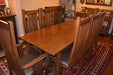 Mission Dining Table 7 feet Long Arts and Crafts Solid Oak Dining Table - Crafters and Weavers