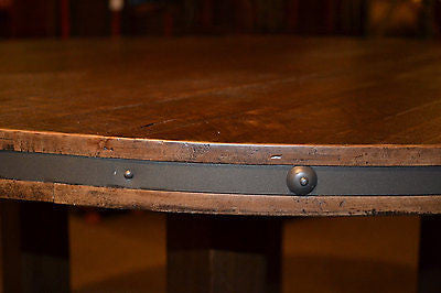 Rustic Round Dining Table - Crafters and Weavers