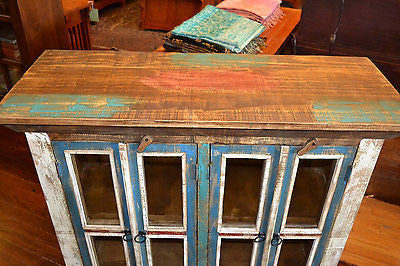 La Boca 4 Door Curio Cabinet - Crafters and Weavers