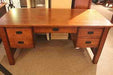 SOLD OUT Custom Order Amish Quarter Sawn Oak Bridger Desk - Crafters and Weavers
