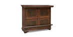 Rustic Reclaimed Solid Wood Bar with Wine Cabinet - 48" - Crafters and Weavers
