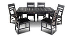 City Dining Set with 6 Chairs - Crafters and Weavers