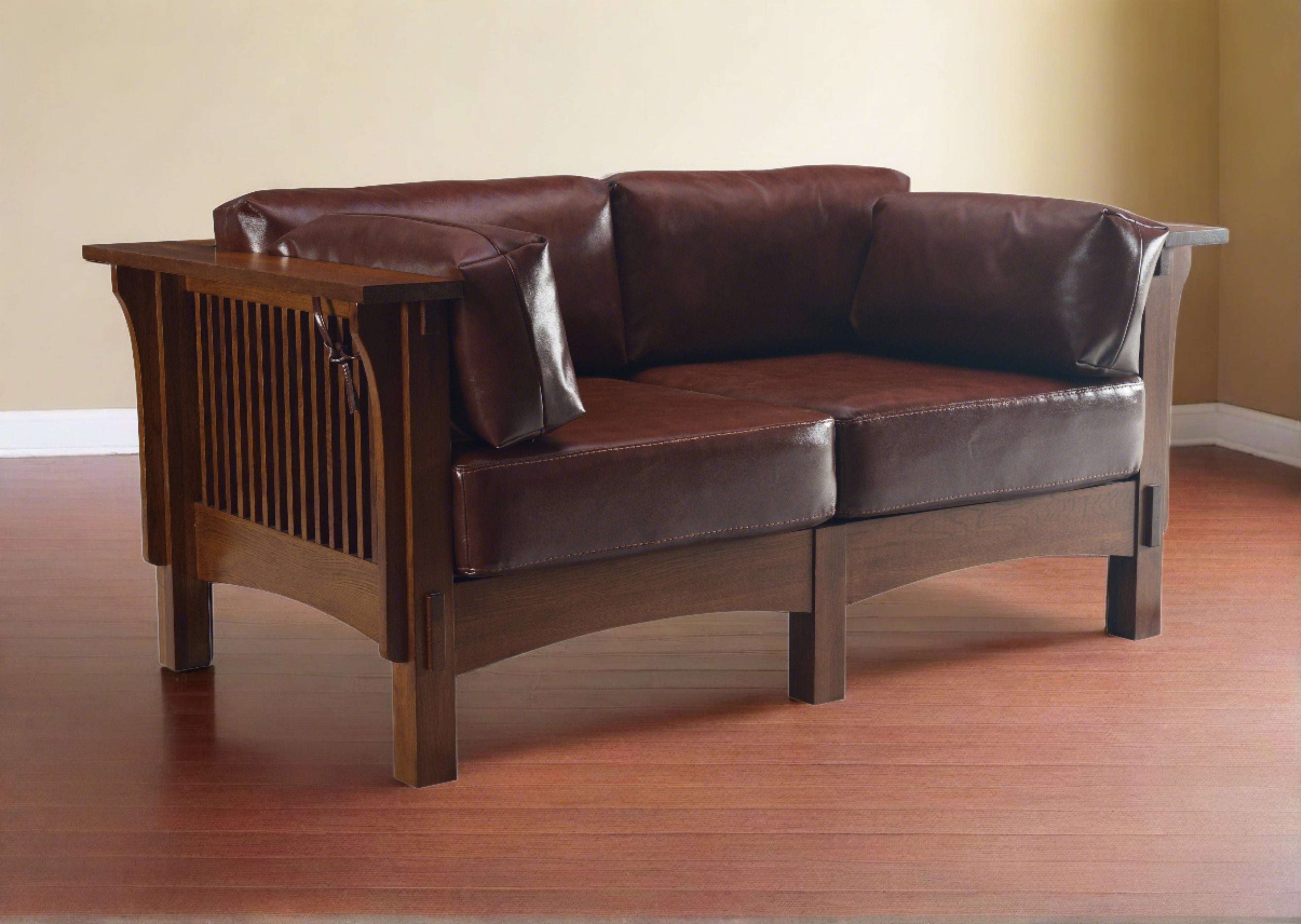 Buy Arts and Crafts / Craftsman Crofter Style Love Seat (RB1) in USA ...