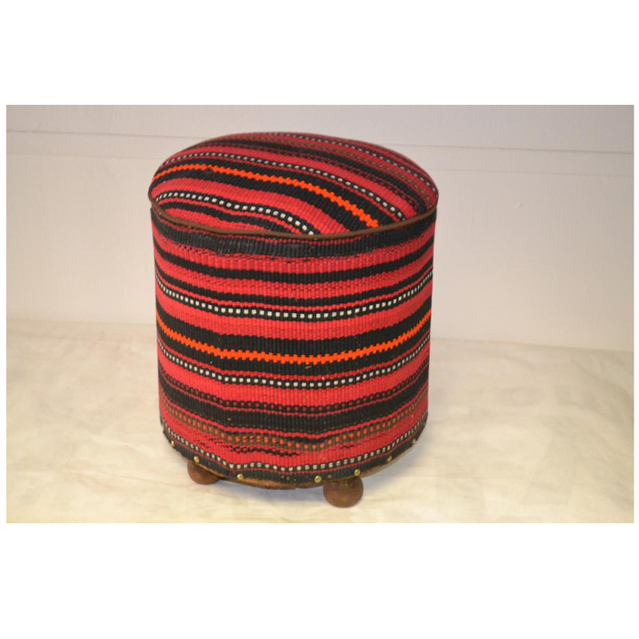 SOLD OUT Rug Pouf/ Rug Sitting Stool / Rug Ottoman / Kilim Sitting Stool / Stools # 100 - Crafters and Weavers