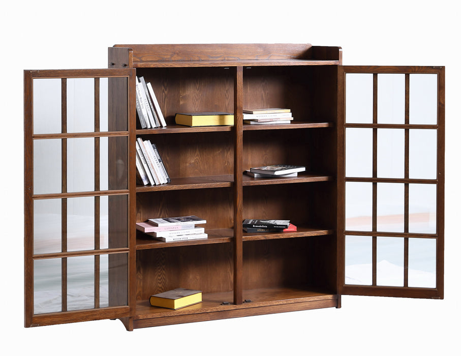Mission Style / Arts & Crafts Solid Quarter Sawn Oak Bookcase Cabinet —  Crafters and Weavers