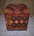 One of a Kind Kilim Rug Pouf Ottoman foot stool - #219 - Crafters and Weavers