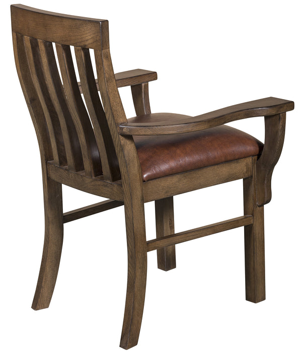 Mission Style Square Leg Dining Table Set with 6 Chairs - Crafters and Weavers