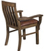Mission Style Square Leg Dining Table Set with 6 Chairs - Crafters and Weavers