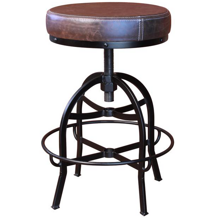Provence Adjustable Height Round Bar Stool - Crafters and Weavers