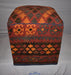 SOLD OUT One of a Kind Kilim Rug Pouf Ottoman foot stool - #24 - Crafters and Weavers