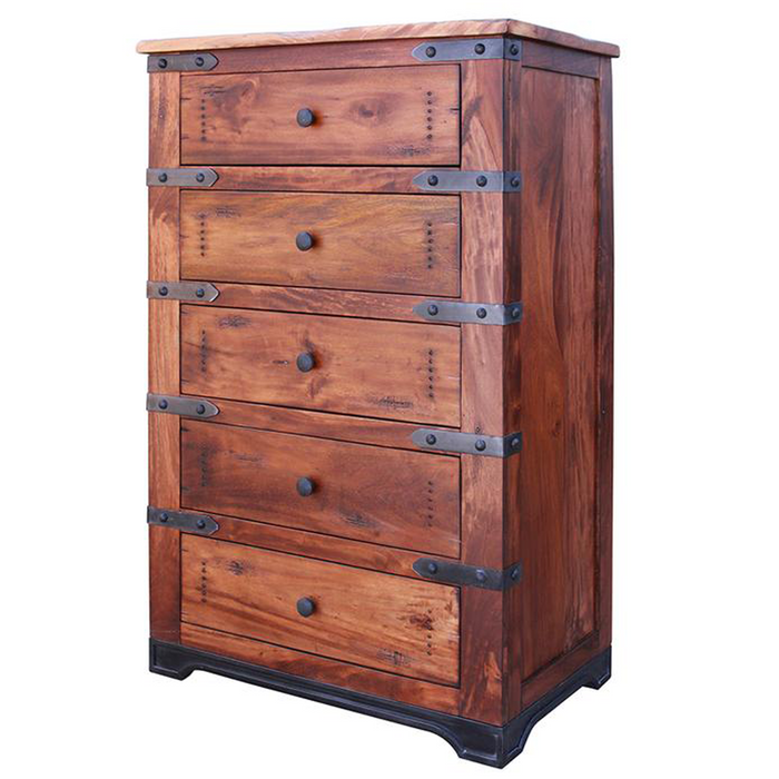 Granville Parota 5 Drawer Dresser - Crafters and Weavers