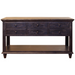 DISCONTINUED Greenview Charcoal 6 Drawer Console Table - Crafters and Weavers