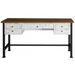 Greenview Mod Writing Desk - Distressed White - Crafters and Weavers