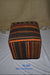 One of a Kind Kilim Rug Pouf Ottoman foot stool - #285 - Crafters and Weavers