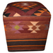 One of a Kind Kilim Rug Pouf Ottoman foot stool - #29 - Crafters and Weavers
