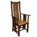 SOLD OUT Mission Stow Leaf Table & High Back Chair Dining Set - Light Oak - Crafters and Weavers
