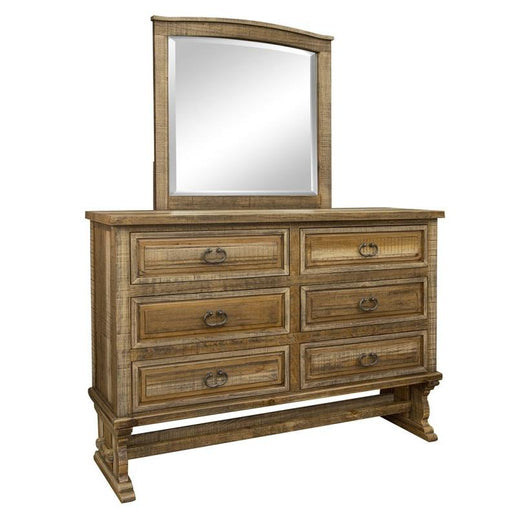 DISCONTINUED Westwood 6 Drawer Dresser - With Mirror - Crafters and Weavers