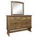 DISCONTINUED Westwood 6 Drawer Dresser - With Mirror - Crafters and Weavers