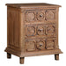 DUPLICATE - MEXICO - Asbury 3 Drawer Carved Nightstand - Crafters and Weavers