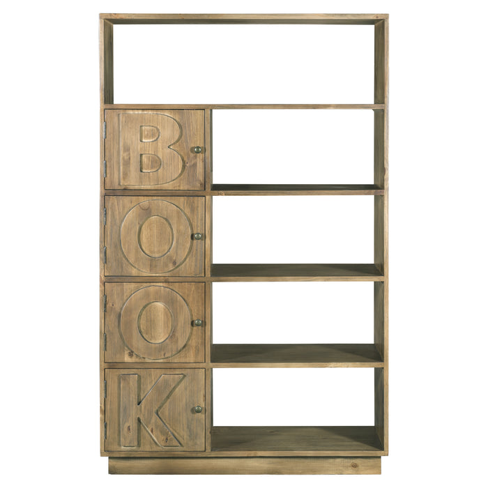 Crafters and Weavers "Book" Bookcase - Rustic Natural - Crafters and Weavers