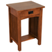 Mission 1 Drawer Spindle End Table - Crafters and Weavers