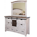 Greenview Sliding Door Dresser - Distressed White - 62" - Crafters and Weavers