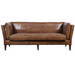Kenmore Leather Sofa - Light Brown - Crafters and Weavers