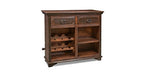 DISCONTINUED Addison Rustic Bar Table with Wine Cabinet - 48" - Crafters and Weavers