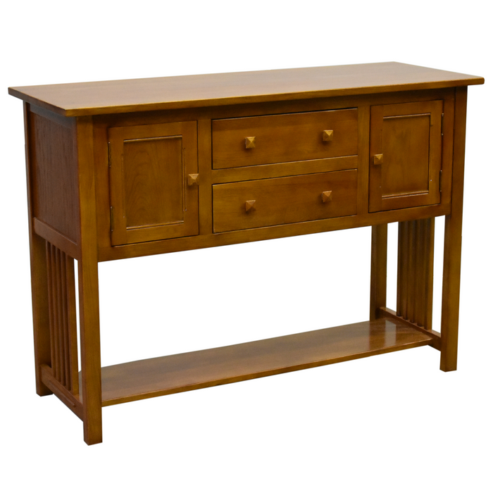 Mission 2 Door, 2 Drawer Console Table - Michael's Cherry - 52" - Crafters and Weavers