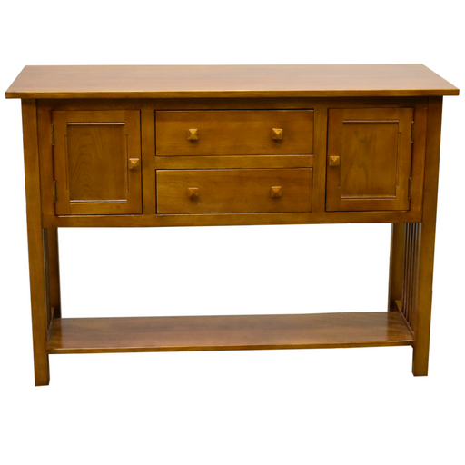 Mission 2 Door, 2 Drawer Console Table - Michael's Cherry - 52" - Crafters and Weavers