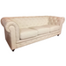 White Chesterfield Tufted Sofa - Crafters and Weavers