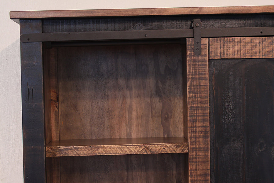 Greenview Farmhouse Gentleman's Chest / Armoire - Black - Crafters and Weavers