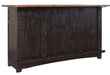 Greenview Bar Counter - Distressed Black - 76" - Crafters and Weavers