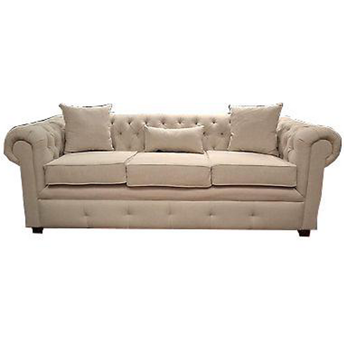 Upholstered Chesterfield sofa - Crafters and Weavers